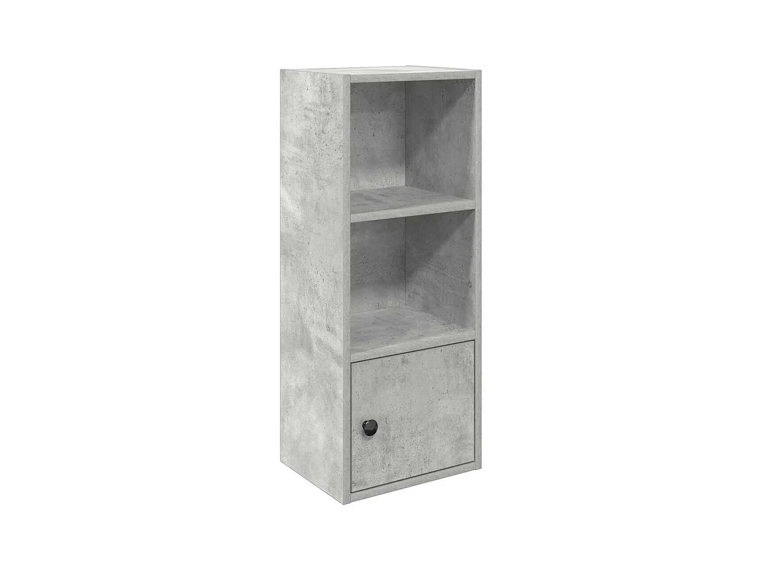 Bibliothèque | Etagère de rangement | Meuble de rangement gris béton 31x24x77 cm bois d'ingénierie