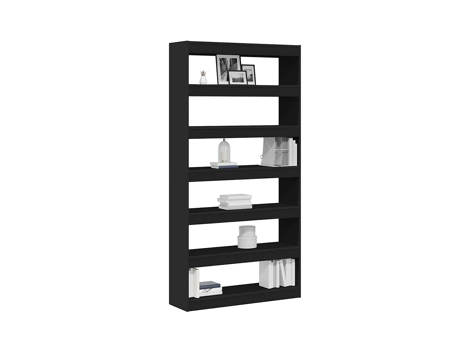 Libreria | Scaffale | Mobile di stoccaggio Nera Legno ingegnerizzato 100 x 30 x 198 cm Libreria | Scaffale | Mobile di stoccaggio