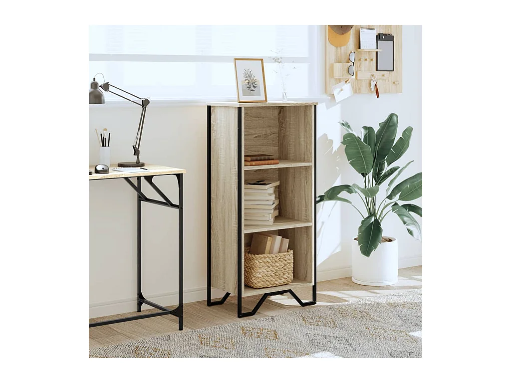 Libreria | Scaffale | Mobile di stoccaggio Rovere Sonoma 50x31x106 cm in Legno Multistrato