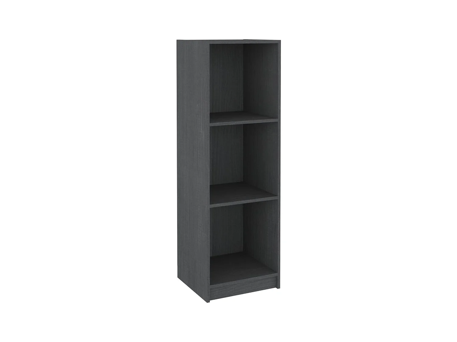 Libreria | Scaffale | Mobile di stoccaggio Divisorio Grigio 36x33x110 cm Legno Massello di Pino