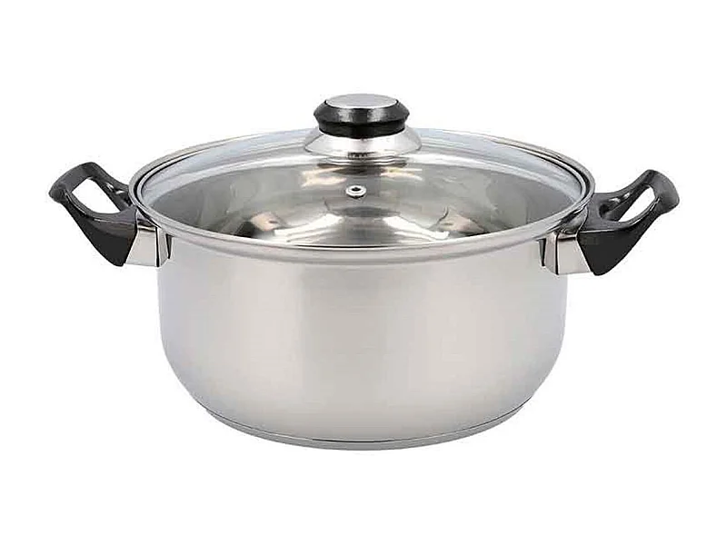 Cacerola Hábitat Quid con tapa acero inoxidable Ø24x11,5 cm
