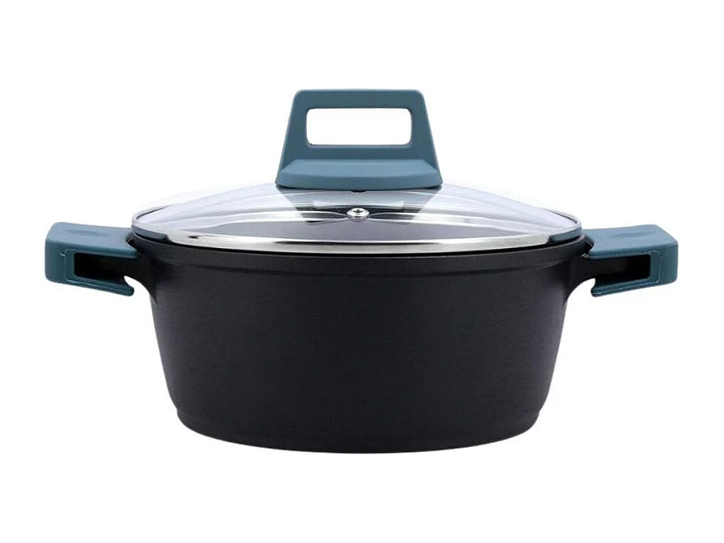 Cacerola Confort Quid aluminio fundido negro/azul Ø20 cm