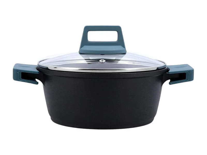 Cacerola Confort Quid aluminio fundido negro/azul Ø20 cm