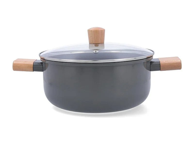 Cacerola Mia Bidasoa con tapa aluminio prensado gris Ø20 cm