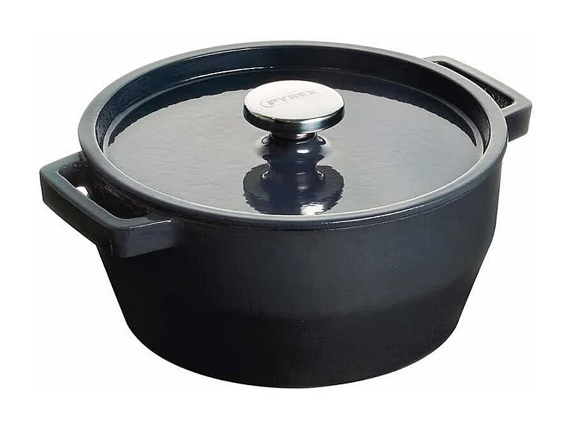 Cacerola Slow Cook Pyrex 6,3L hierro fundido gris Ø28 cm
