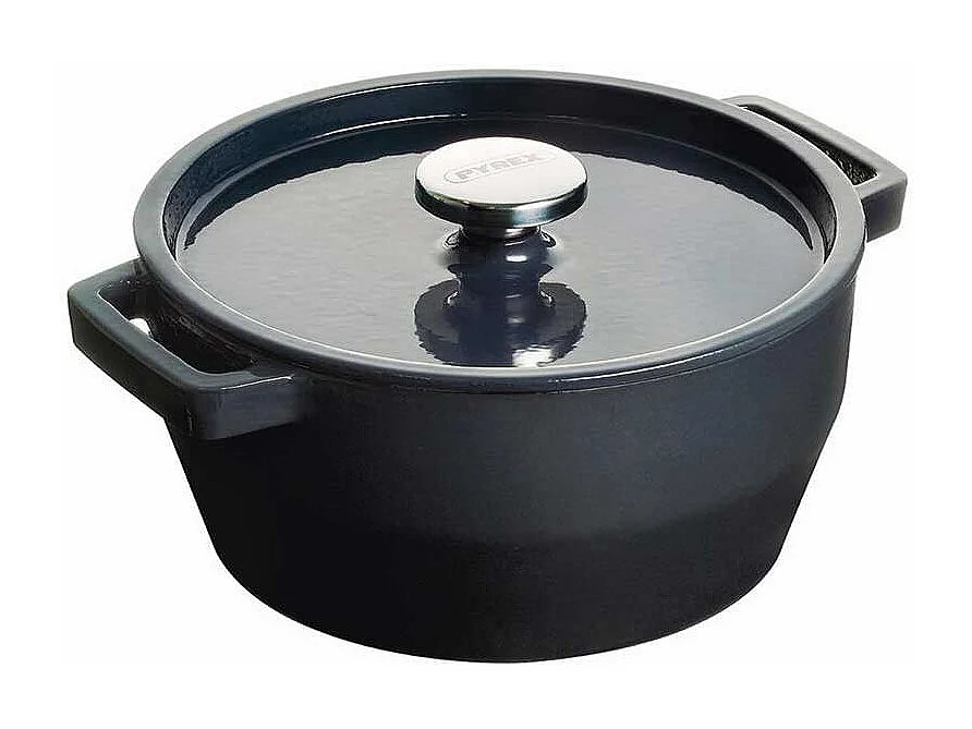 Cacerola Slow Cook Pyrex 6,3L hierro fundido gris Ø28 cm