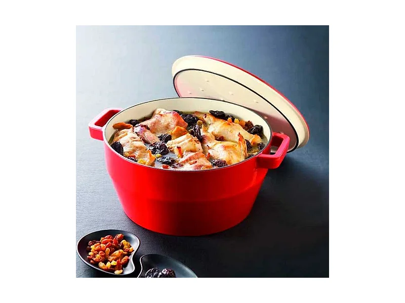Cacerola Slow Cook Pyrex 2,2L hierro fundido rojo Ø20 cm