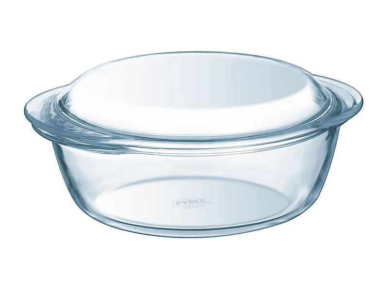 Cacerola de vidrio Essentials Pyrex forma redonda con tapa 2,1L