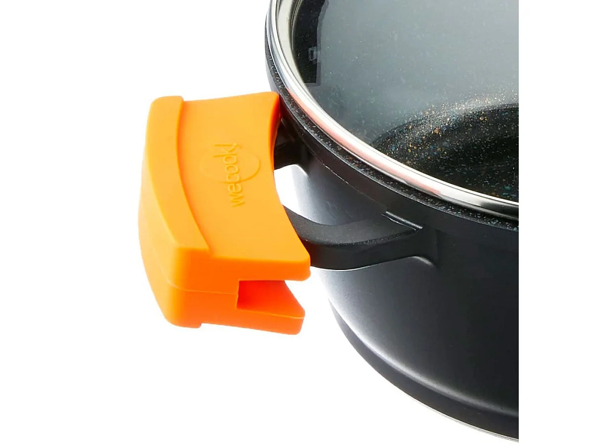 Cazuela alta inducción Wecook Ecochef aluminio fundido negro Ø28 cm