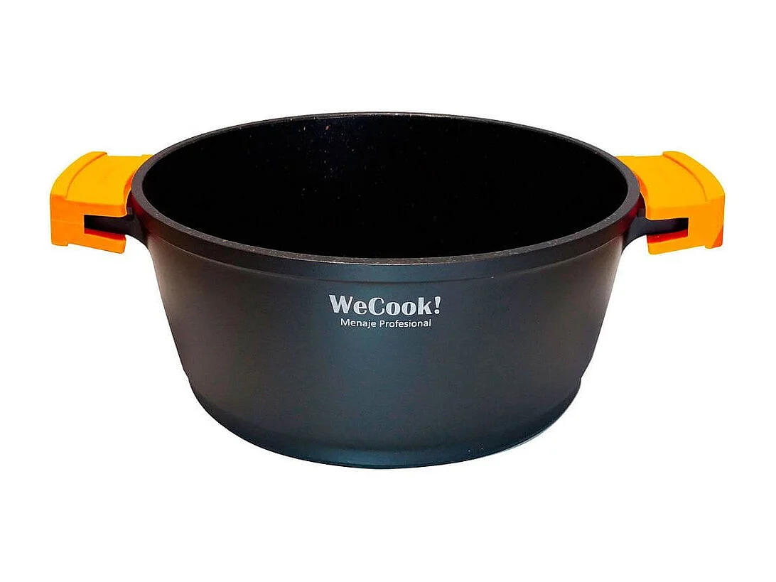 Cazuela alta inducción Wecook Ecochef aluminio fundido negro Ø28 cm