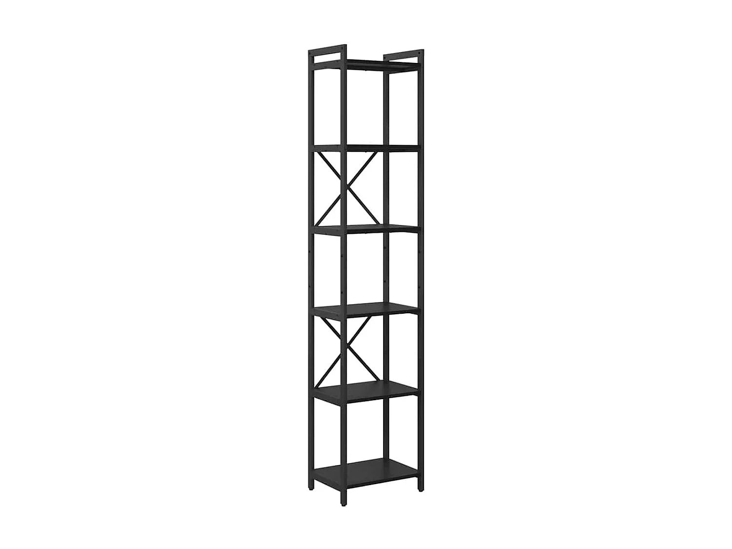Libreria | Scaffale | Mobile di stoccaggio Rovere nero 40 x 30 x 188 cm Legno multistrato