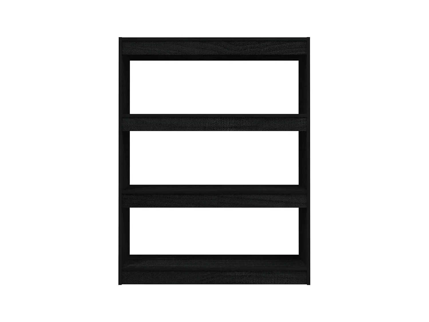 Bibliothèque | Etagère de rangement | Meuble de rangement Noir 100x30x103 cm Pin massif