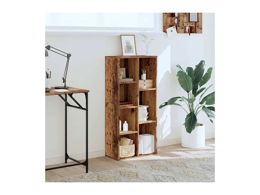 Libreria | Scaffale | Mobile di stoccaggio Legno Antico 50x25x105 cm in Legno Multistrato