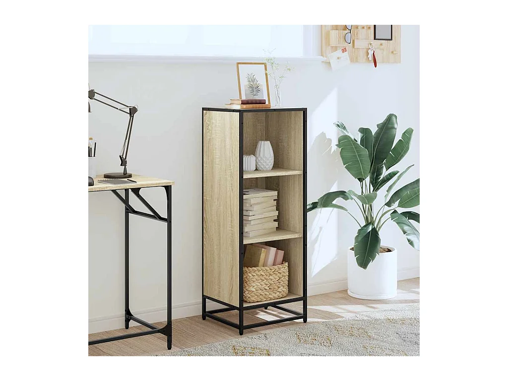 Bibliothèque | Etagère de rangement | Meuble de rangement chêne sonoma 40x35x107,5 cm bois d'ingénierie