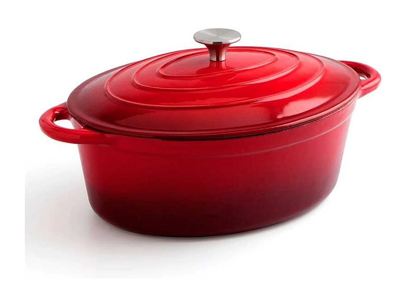 Cocotte Fierro Bidasoa 4,3L hierro fundido esmaltado rojo 23x30 cm