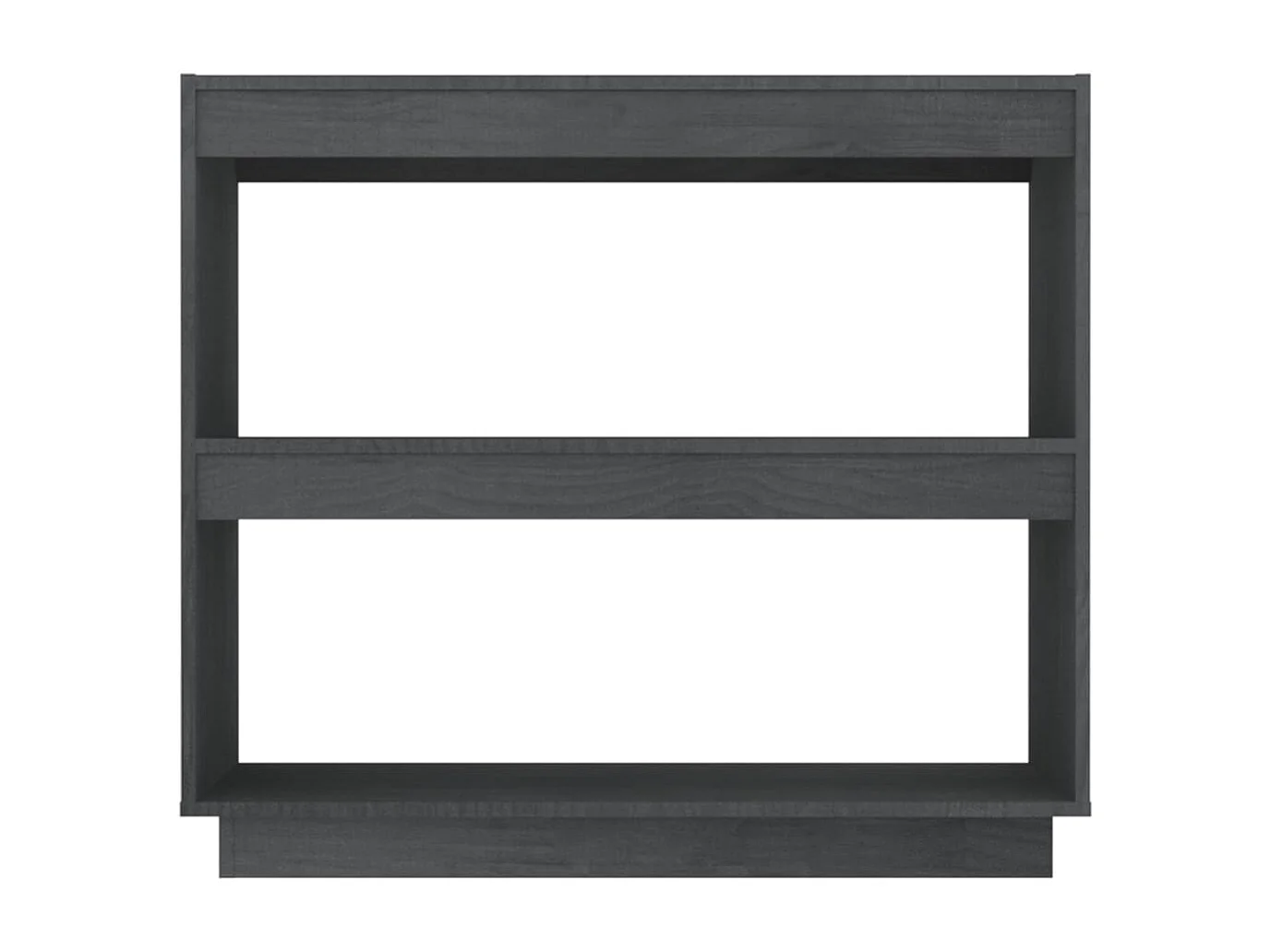 Bibliothèque | Etagère de rangement | Meuble de rangement Gris 80x35x71 cm Bois de pin massif