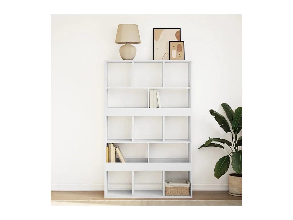 Bibliothèque | Etagère de rangement | Meuble de rangement blanc 100x33x156,5 cm bois d'ingénierie