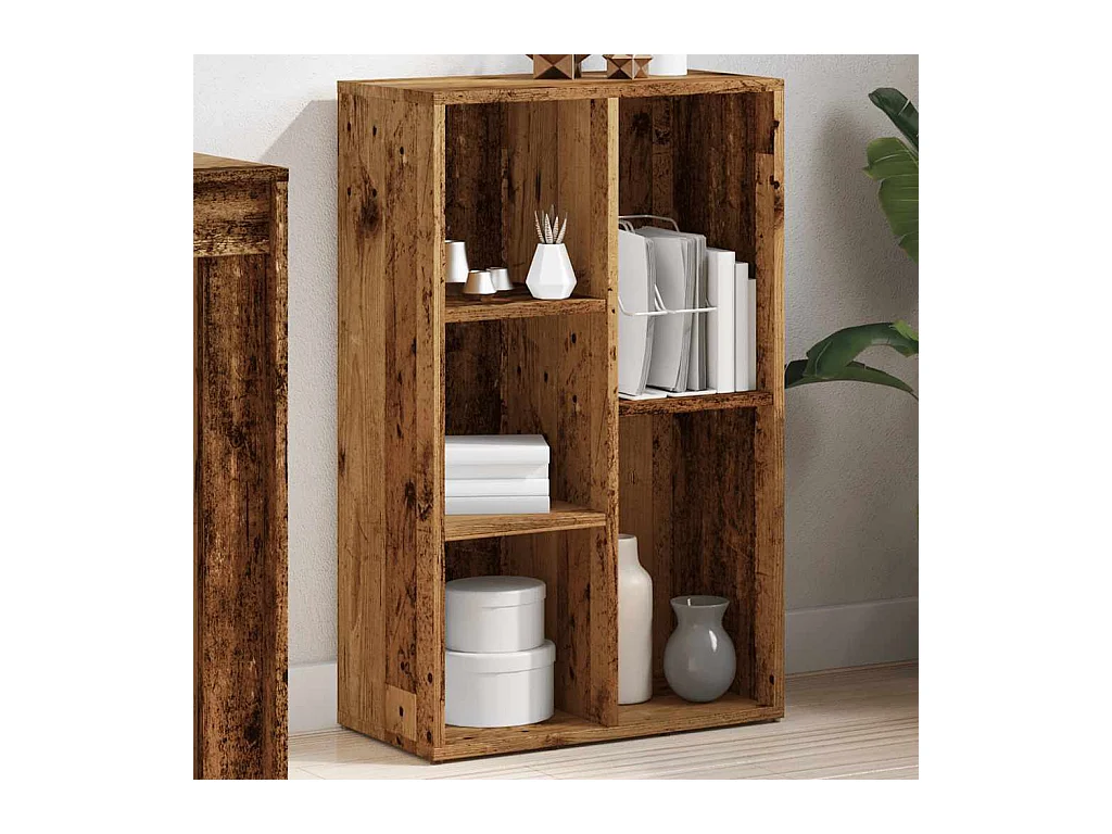 Libreria | Scaffale | Mobile di stoccaggio Legno Antico 50x25x80 cm in Legno Multistrato