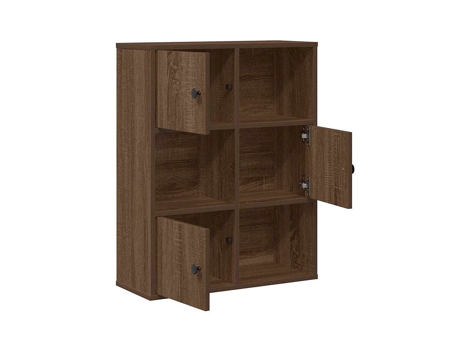 Bibliothèque | Etagère de rangement | Meuble de rangement chêne marron 60x24x76,5 cm bois d'ingénierie