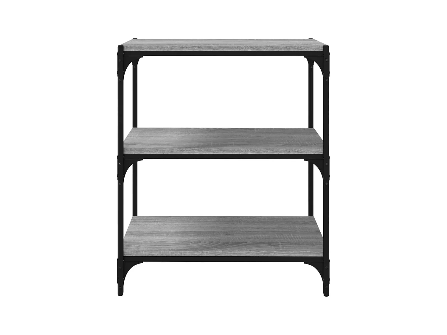 Bibliothèque | Etagère de rangement | Meuble de rangement Sonoma gris 60x33x70,5 cm Bois d'ingénierie acier