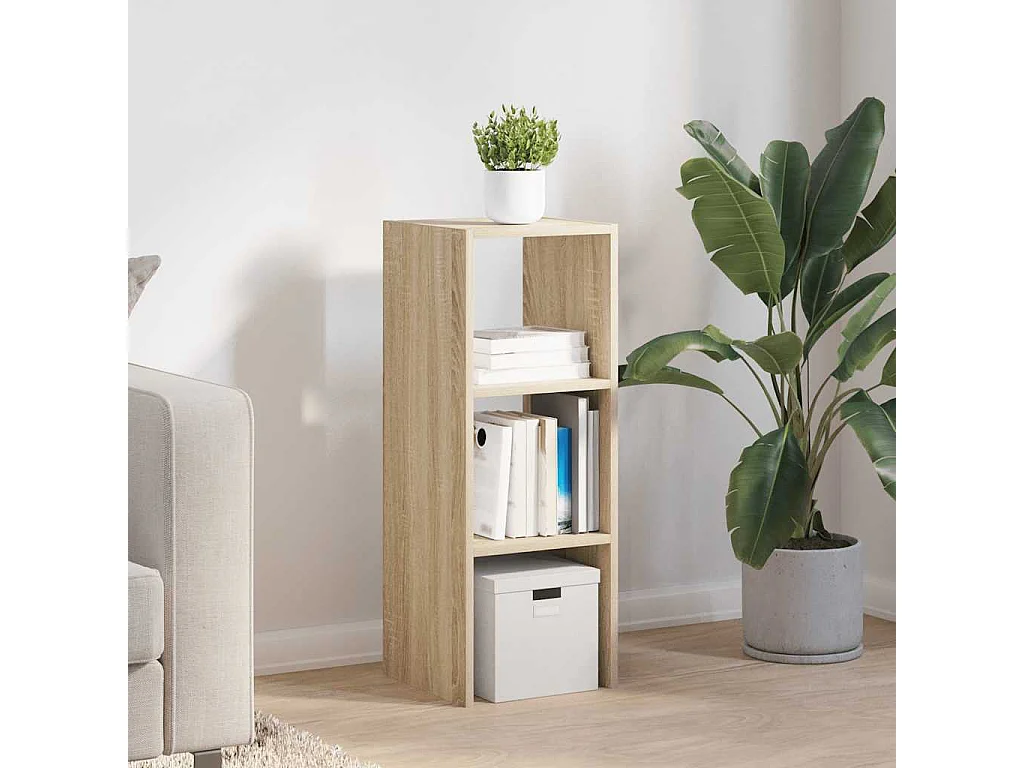 Libreria | Scaffale | Mobile di stoccaggio Impilabili Rovere Sonoma 30x30x80 cm Legno Multistrato