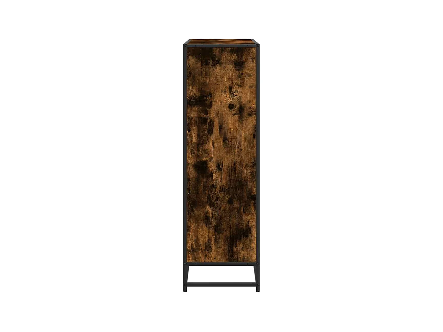 Libreria | Scaffale | Mobile di stoccaggio Rovere Fumo 97,5x33x107,5 cm Legno Multistrato&Metallo