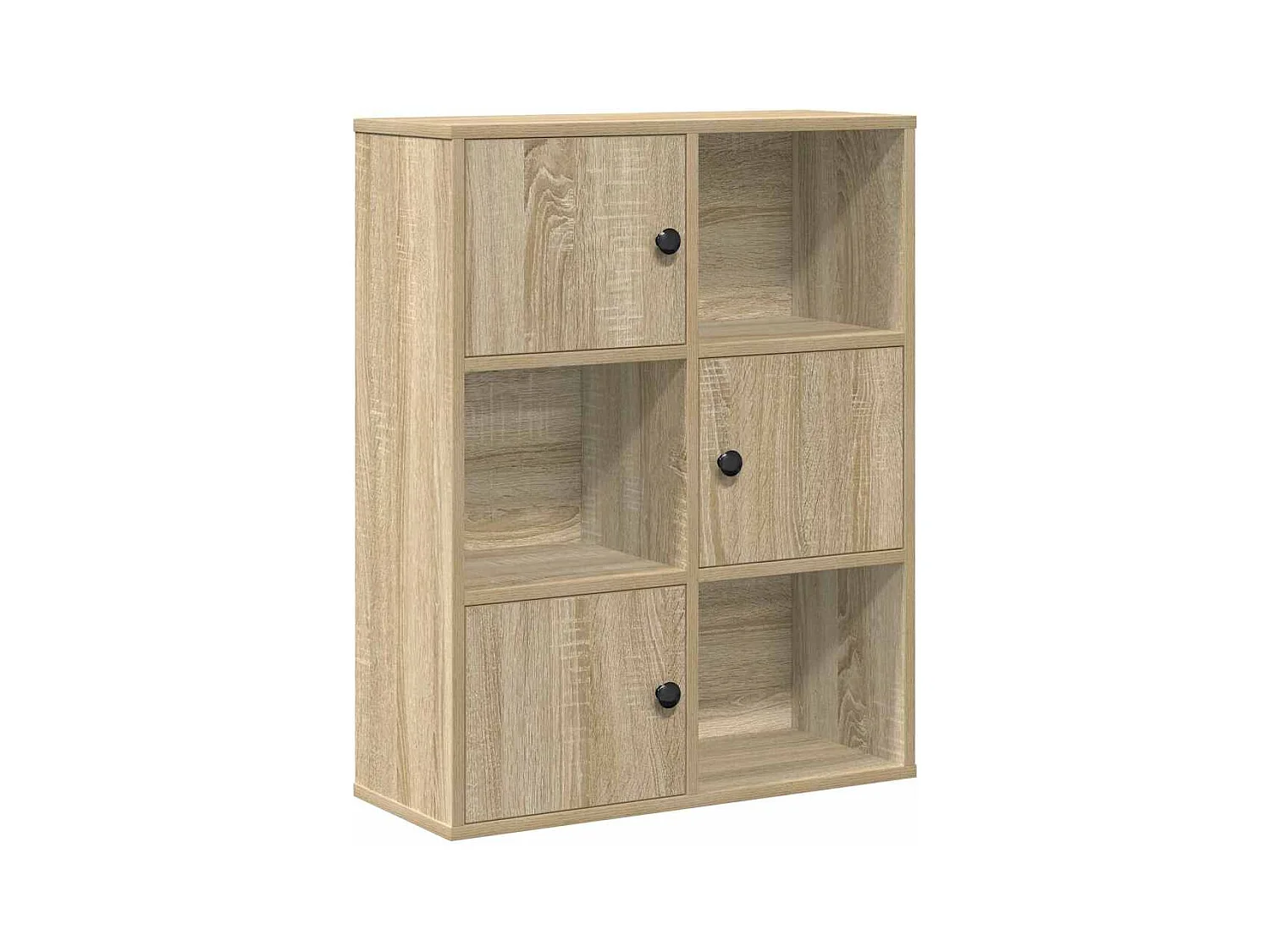 Bibliothèque | Etagère de rangement | Meuble de rangement chêne sonoma 60x24x76,5 cm bois d'ingénierie