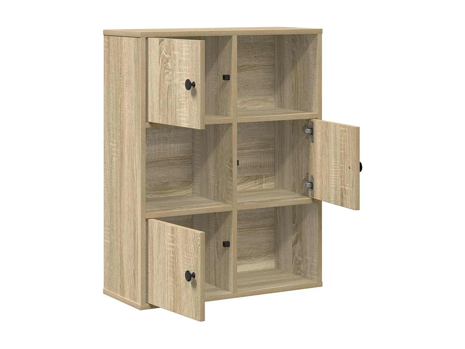 Libreria | Scaffale | Mobile di stoccaggio Rovere Sonoma 60x24x76,5 cm in Legno Multistrato