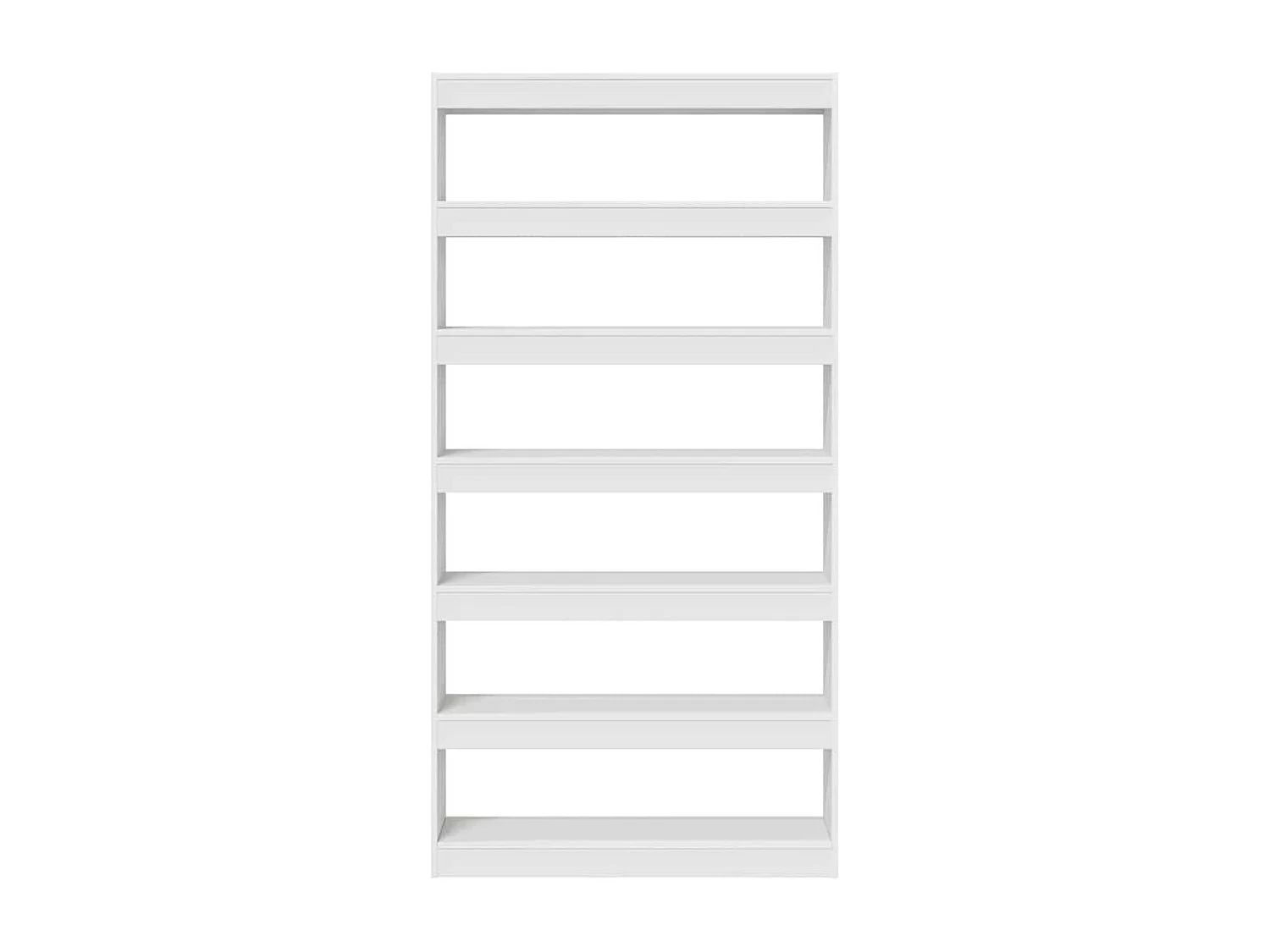 Bibliothèque | Etagère de rangement | Meuble de rangement blanche Bois d'ingénierie 100 x 30 x 198 cm Étagère