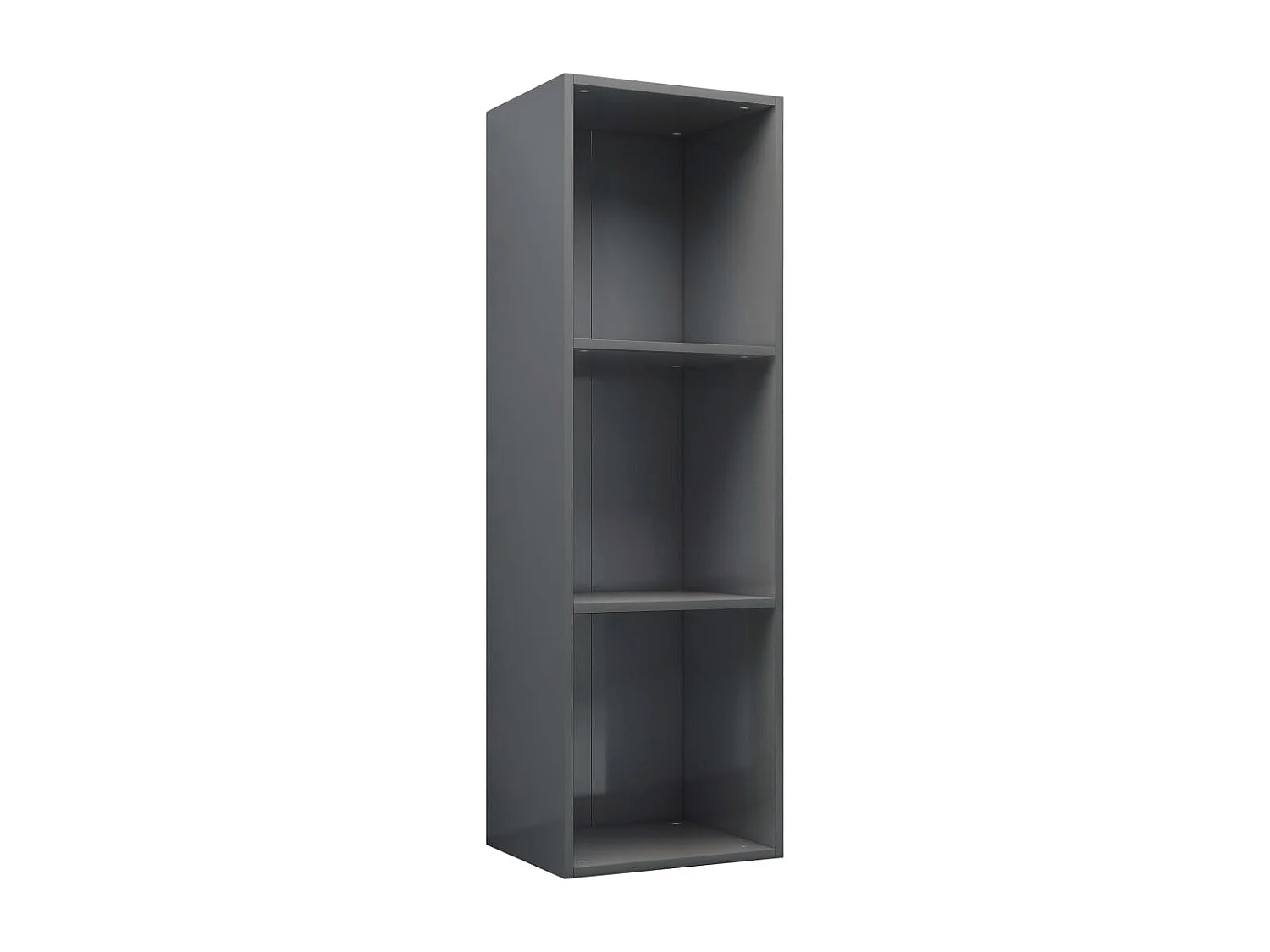 Libreria | Scaffale | Mobile di stoccaggio Mobile TV Grigio Lucido 36x30x114 cm Legno Multistrato