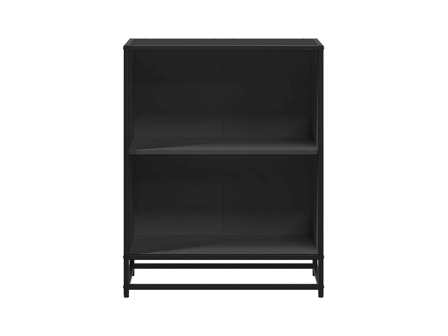 Bibliothèque | Etagère de rangement | Meuble de rangement noir 60x35x76 cm bois d'ingénierie