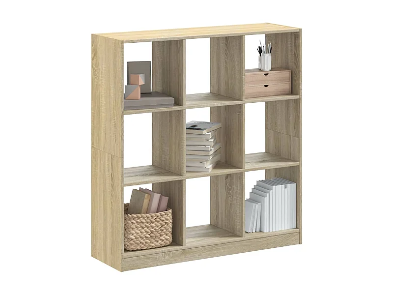Bibliothèque | Etagère de rangement | Meuble de rangement chêne sonoma 102x32x108 cm bois d'ingénierie