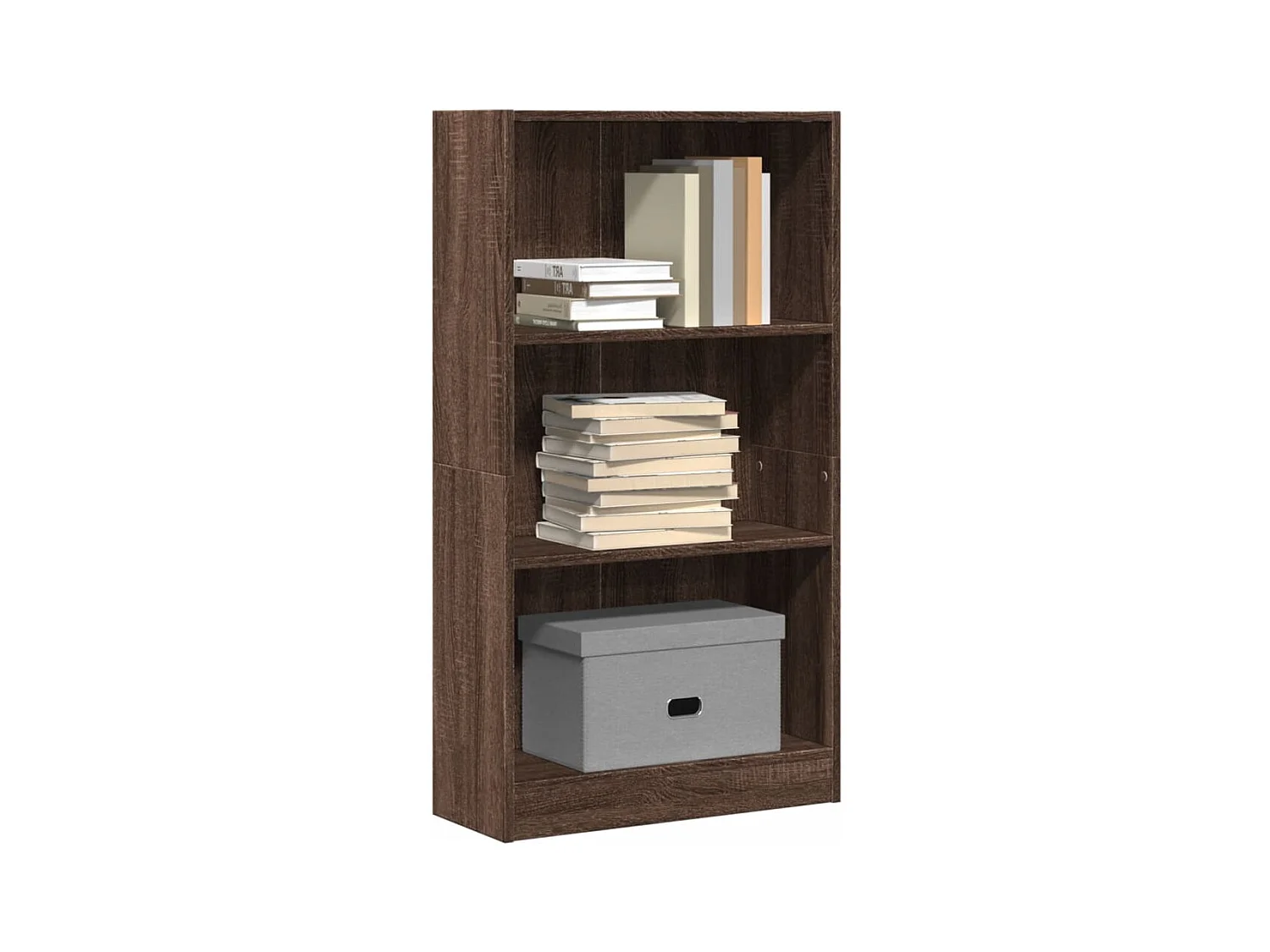 Bibliothèque | Etagère de rangement | Meuble de rangement chêne marron 60x24x109 cm bois d'ingénierie