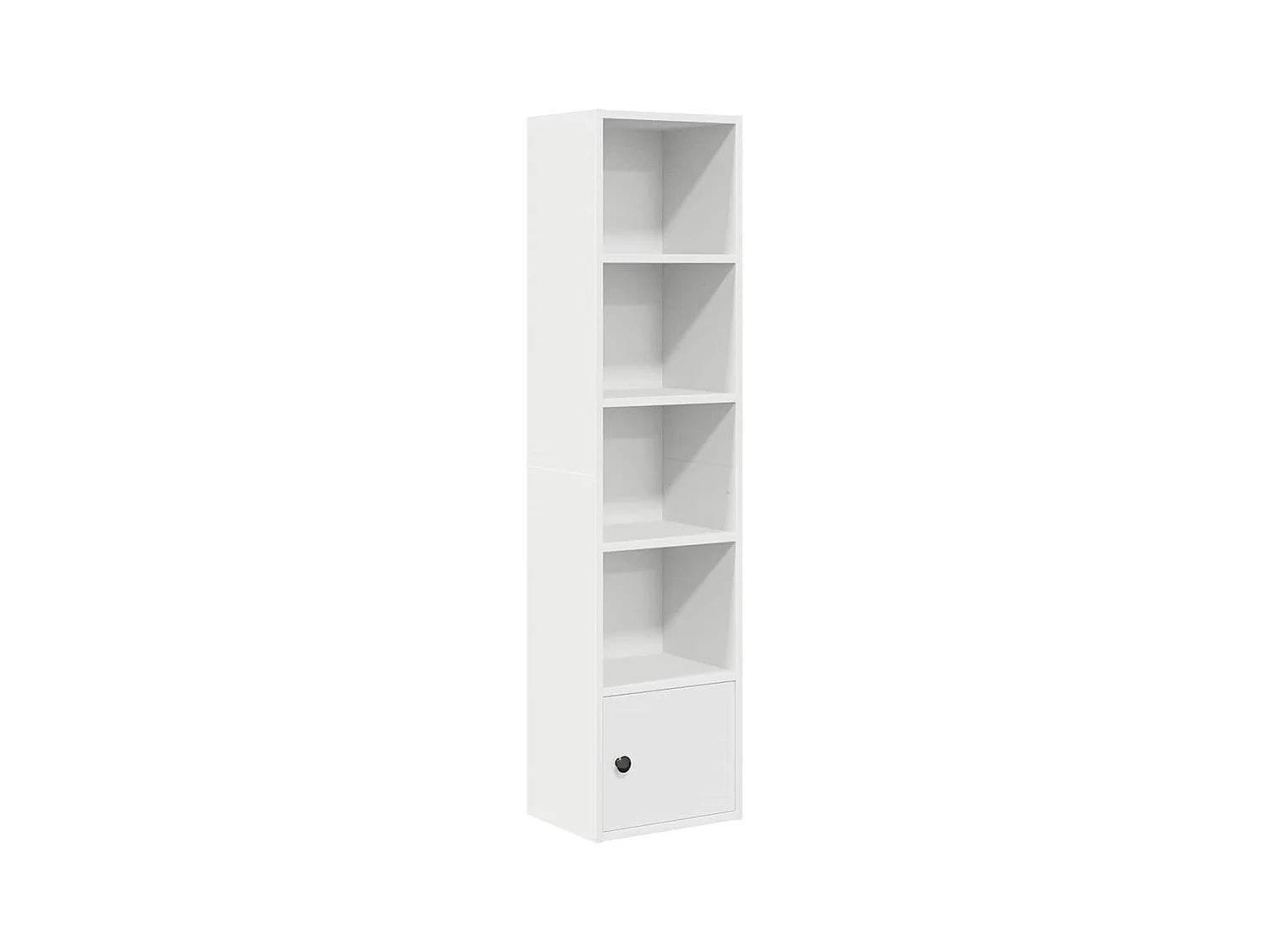 Bibliothèque | Etagère de rangement | Meuble de rangement blanc 31x24x127 cm bois d'ingénierie