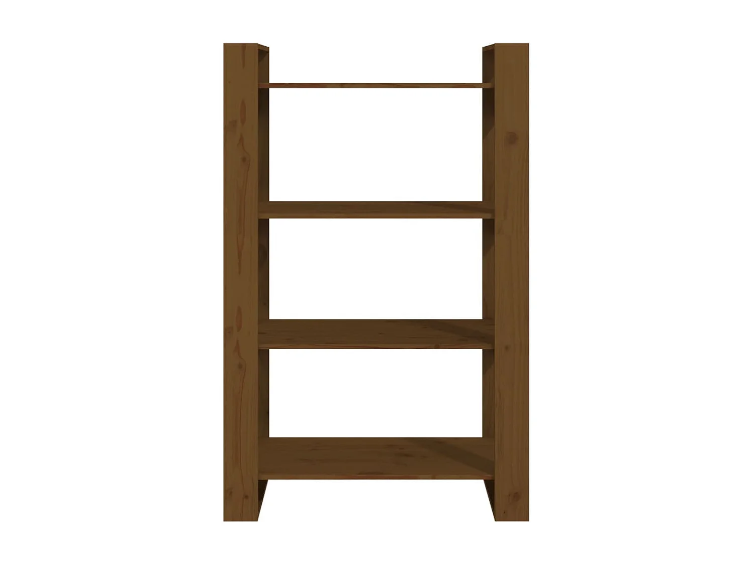 Libreria | Scaffale | Mobile di stoccaggio Divisorio Ambrato 80x35x125 cm Legno Massello di Pino