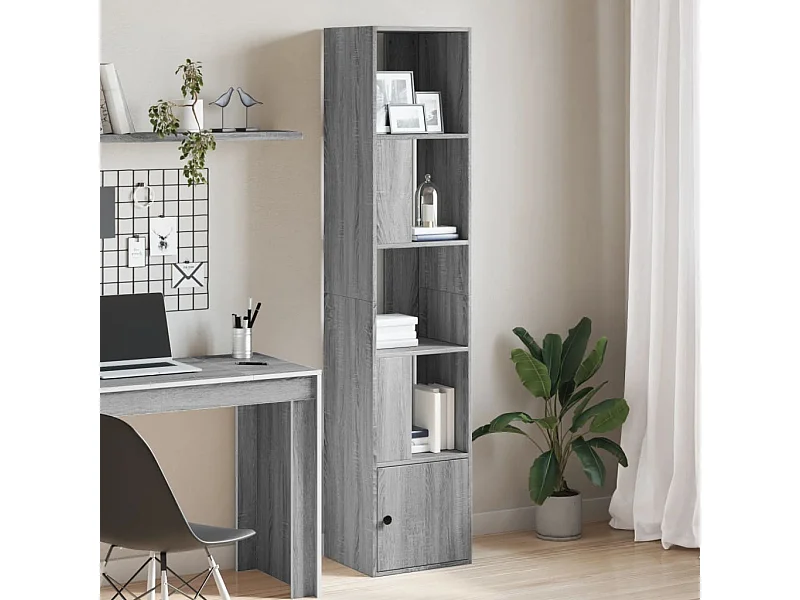Bibliothèque | Etagère de rangement | Meuble de rangement sonoma gris 40x36x189 cm bois d'ingénierie