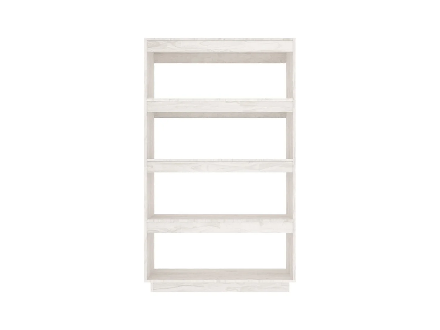 Libreria | Scaffale | Mobile di stoccaggio Divisorio Bianco 80x35x135 cm Legno Massello di Pino