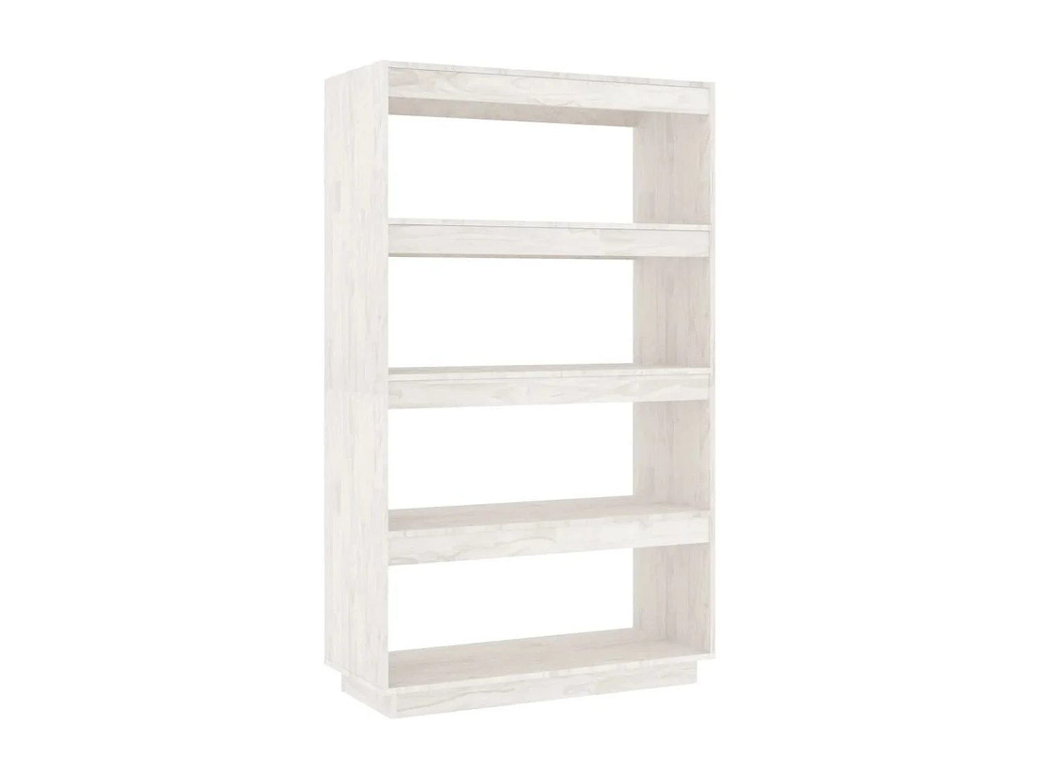 Bibliothèque | Etagère de rangement | Meuble de rangement Blanc 80x35x135 cm Pin massif