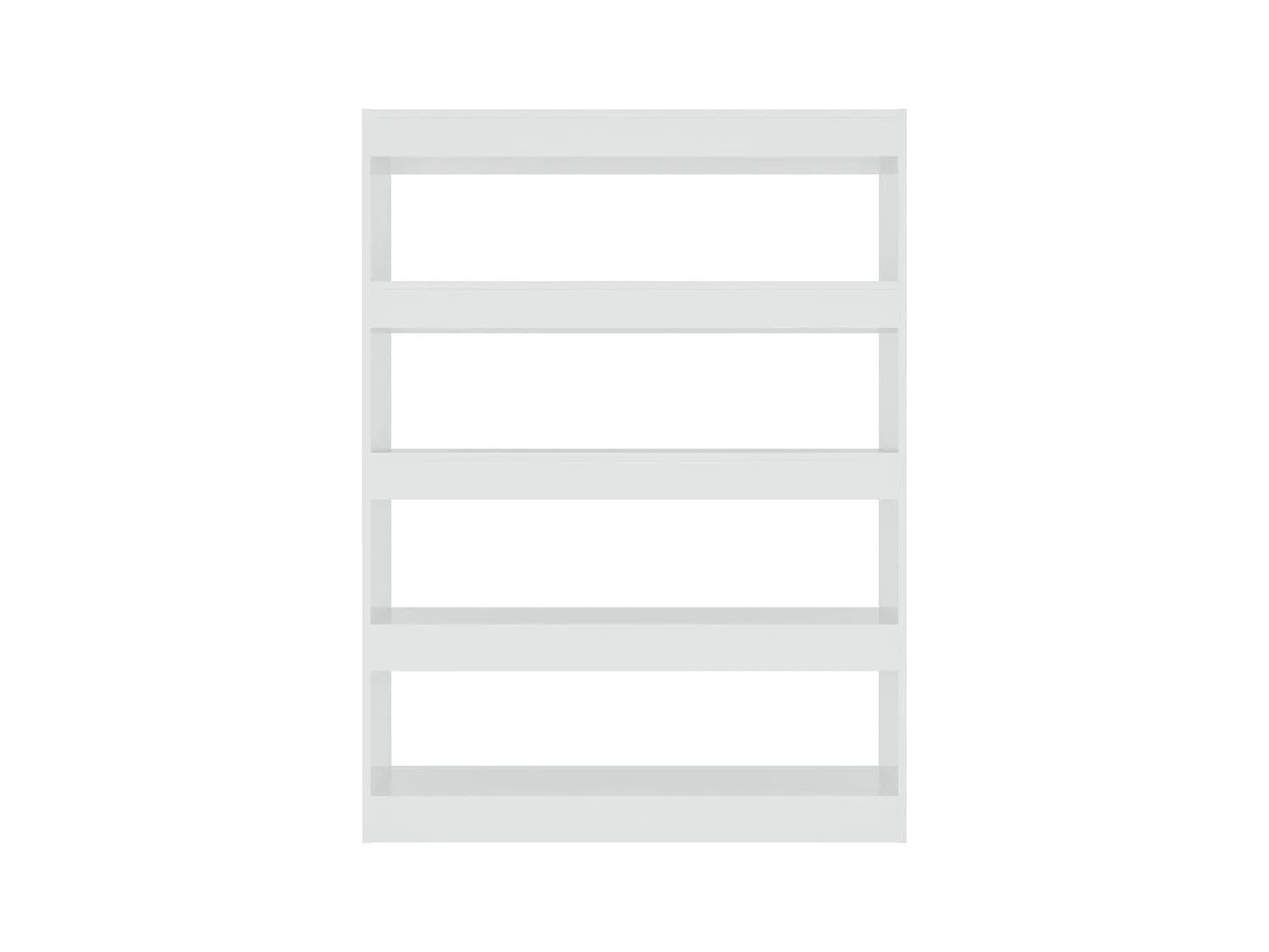 Bibliothèque | Etagère de rangement | Meuble de rangement Blanc brillant 100x30x135 cm