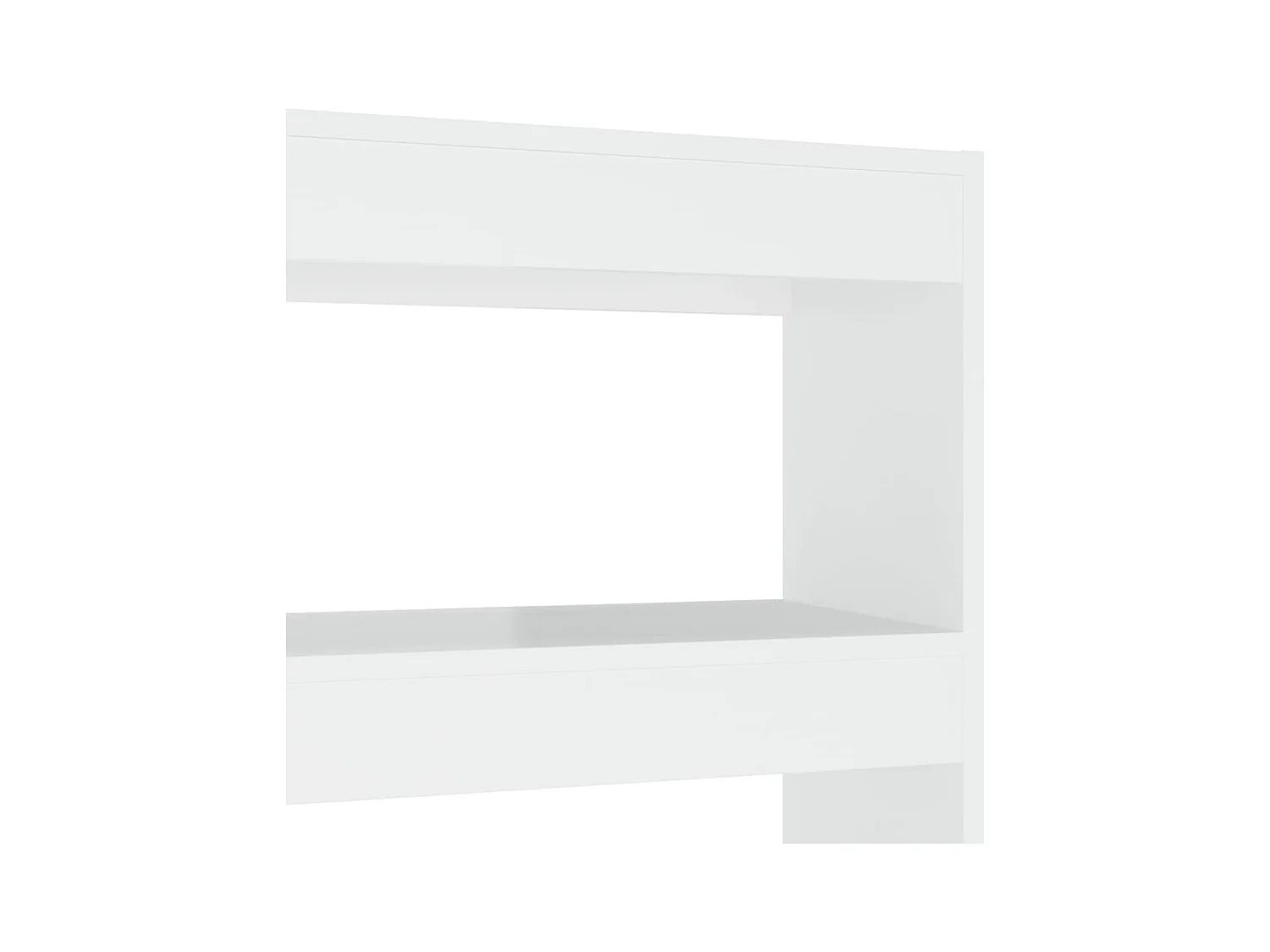 Bibliothèque | Etagère de rangement | Meuble de rangement Blanc brillant 100x30x135 cm