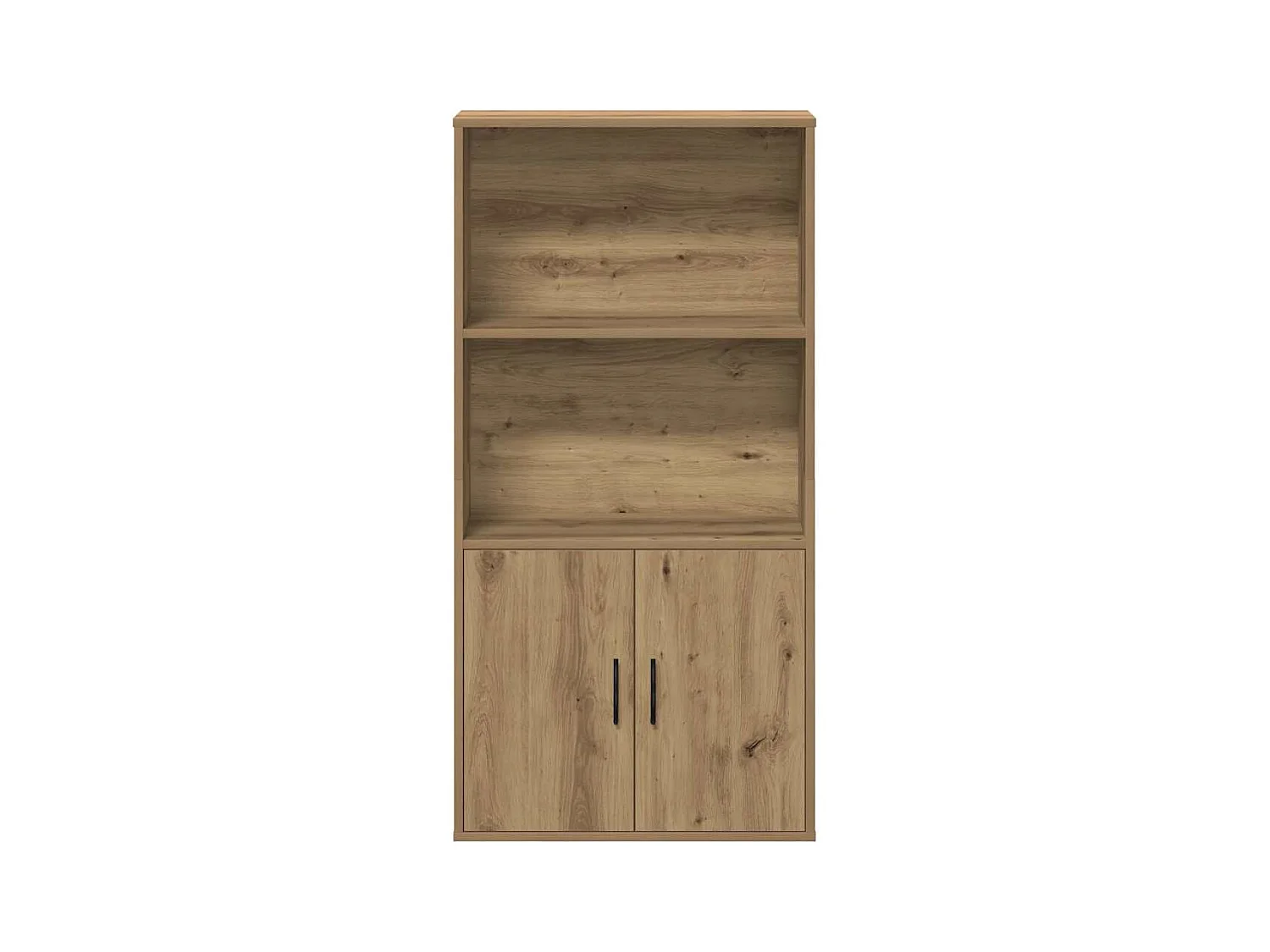 Bibliothèque | Etagère de rangement | Meuble de rangement chêne artisanal 60x24x120 cm bois d'ingénierie