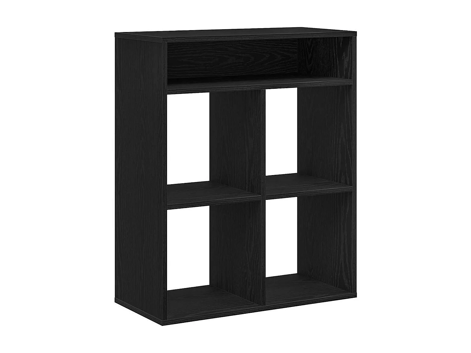 Bibliothèque | Etagère de rangement | Meuble de rangement noir 66x31x80 cm bois d'ingénierie