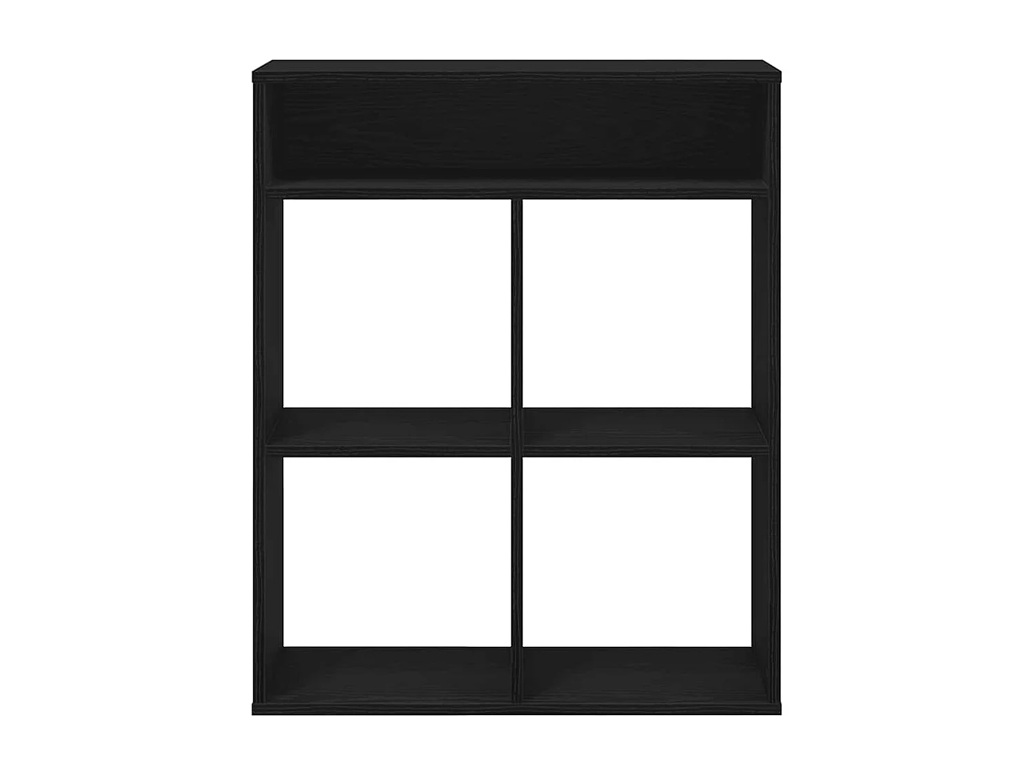 Bibliothèque | Etagère de rangement | Meuble de rangement noir 66x31x80 cm bois d'ingénierie