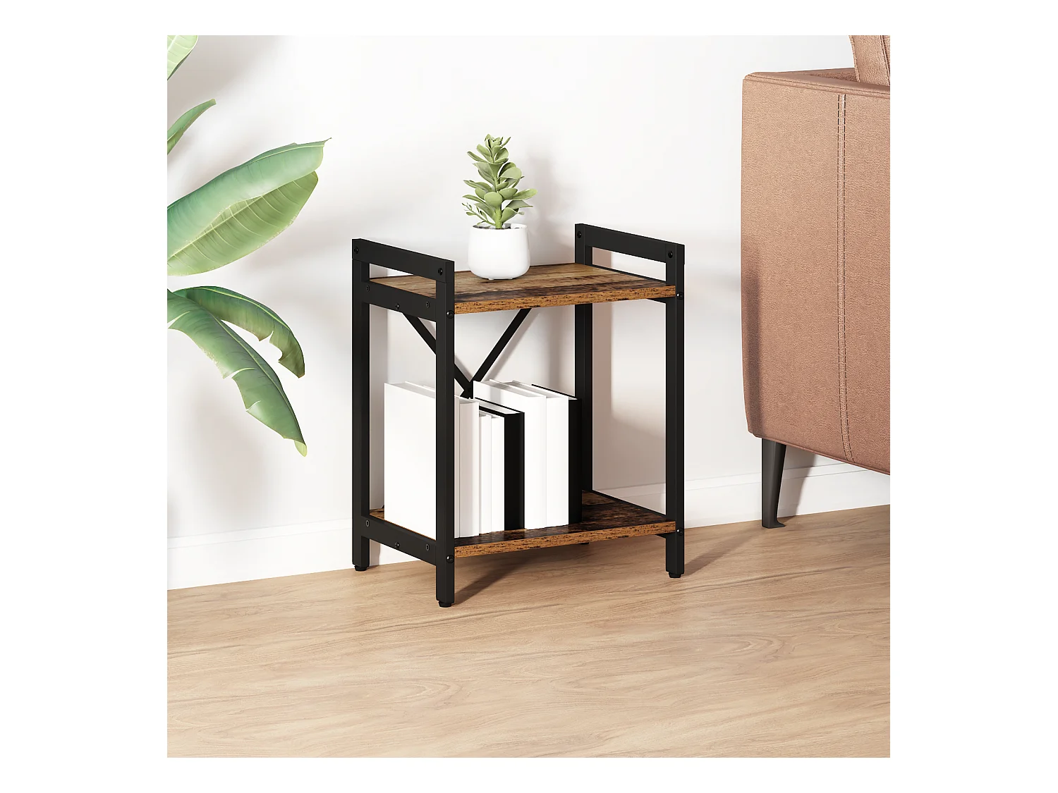 Bibliothèque | Etagère de rangement | Meuble de rangement Bois ancien 40 x 30 x 48.5 cm Bois d'ingénierie