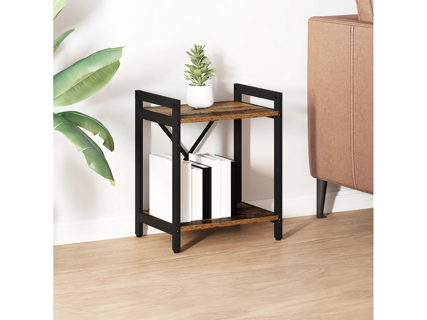 Bibliothèque | Etagère de rangement | Meuble de rangement Bois ancien 40 x 30 x 48.5 cm Bois d'ingénierie