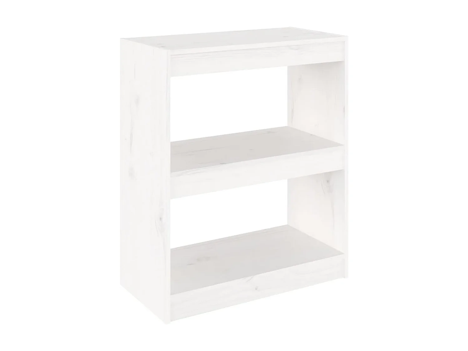 Libreria | Scaffale | Mobile di stoccaggio Divisorio Bianco 60x30x71,5 cm in Massello di Pino