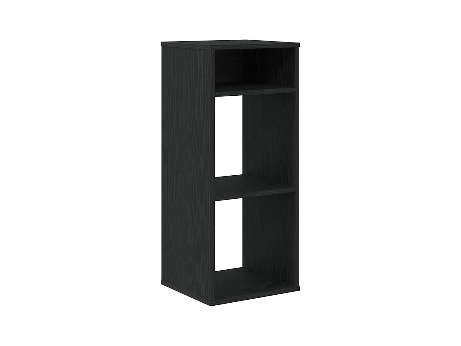 Bibliothèque | Etagère de rangement | Meuble de rangement noir 34x31x80 cm bois d'ingénierie