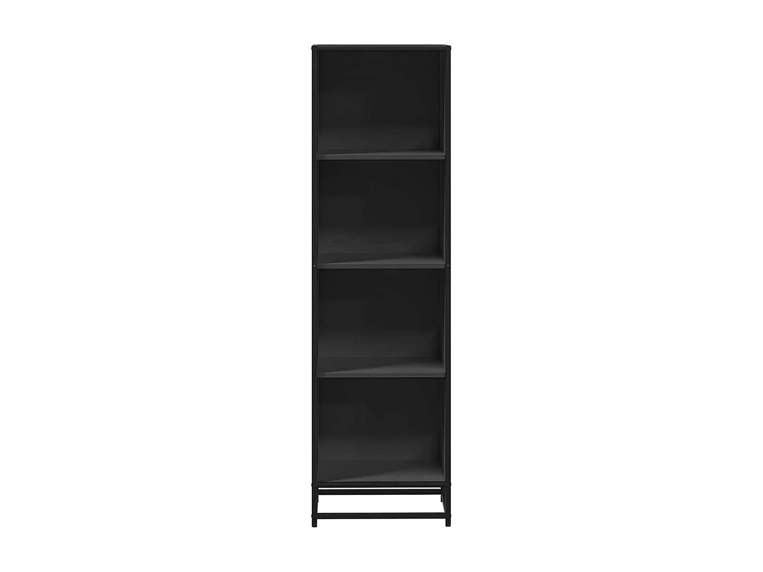 Bibliothèque | Etagère de rangement | Meuble de rangement noir 40x35x139 cm bois d'ingénierie