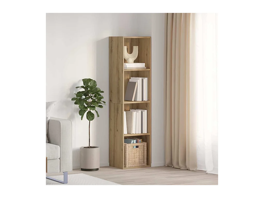Bibliothèque Meuble TV | Etagère de rangement | Meuble de rangement vieux bois 36x30x143cm bois d'ingénierie