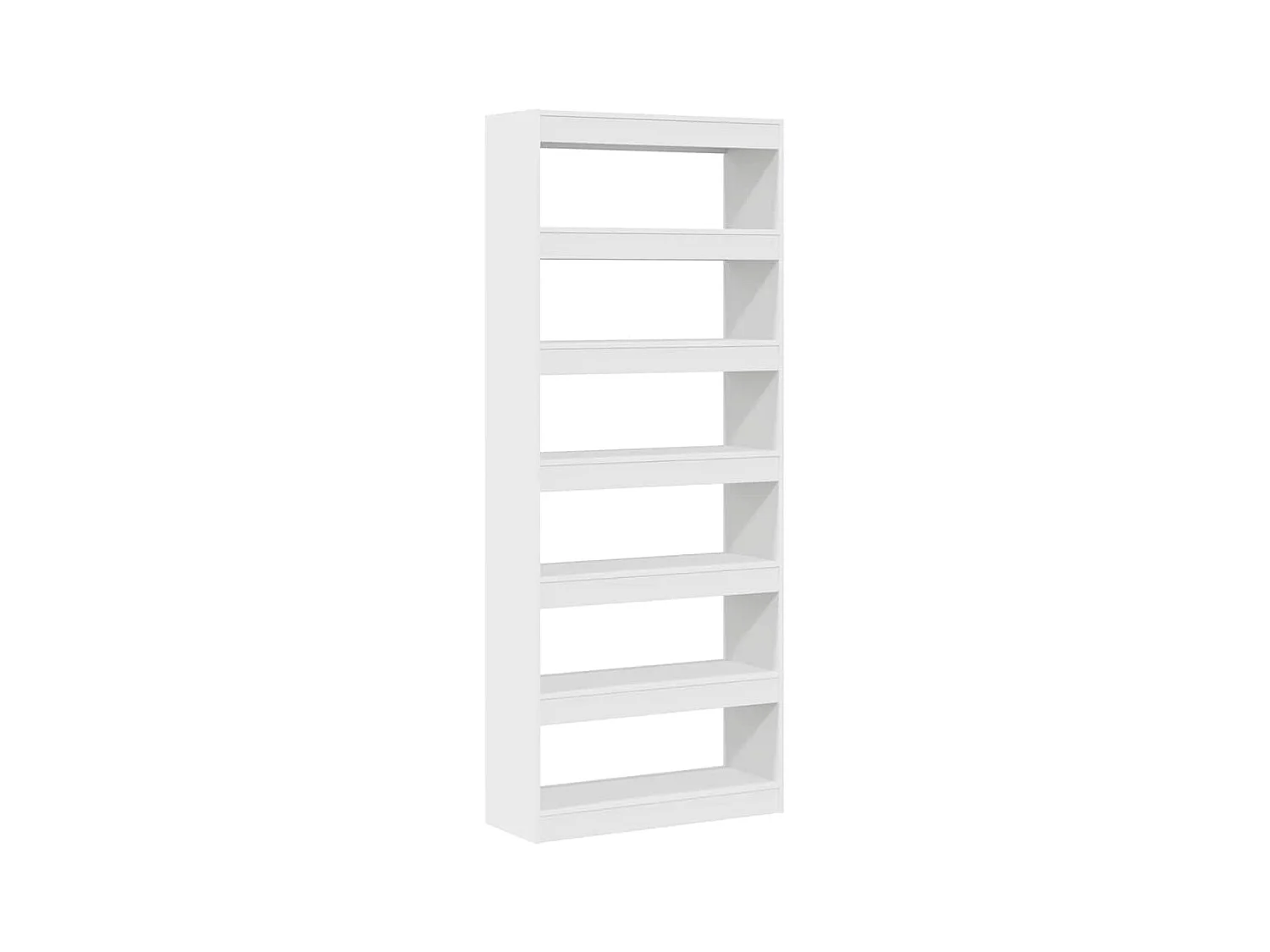 Bibliothèque | Etagère de rangement | Meuble de rangement blanche 80x30x198 cm